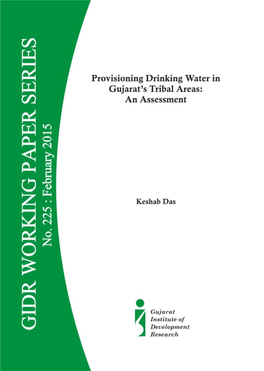 Provisioning Drinking Water in Gujarat's Tribal Areas: an Assessment