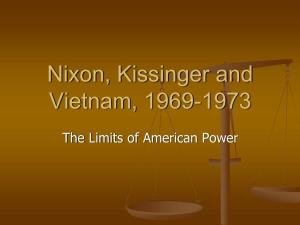 The Nixon-Ford-Kissinger Years, 1969-1976