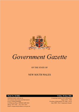 Government Gazette