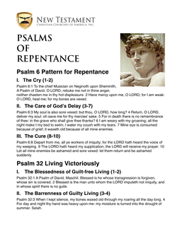 4 Psalms of Repentance