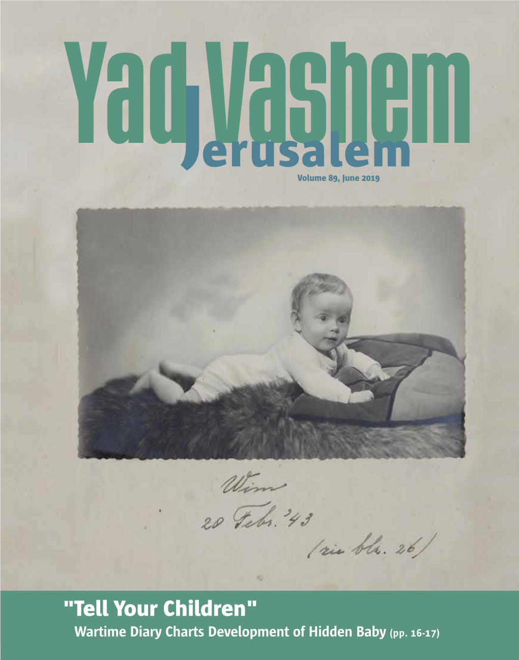 Jerusalemhem Volume 89, June 2019