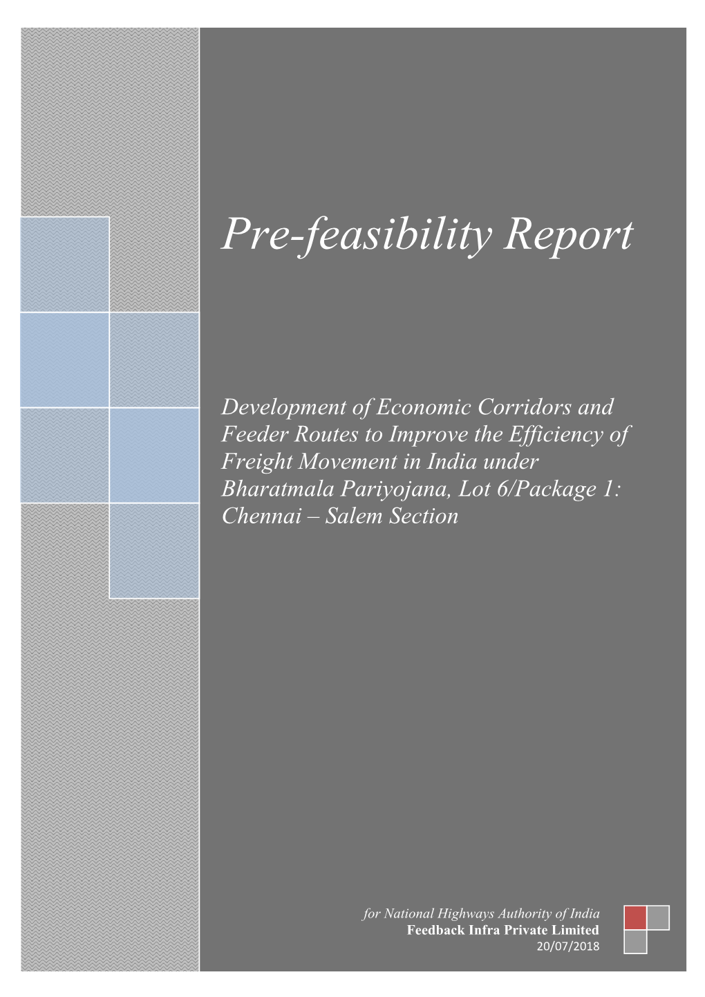 Pre-Feasibility Report