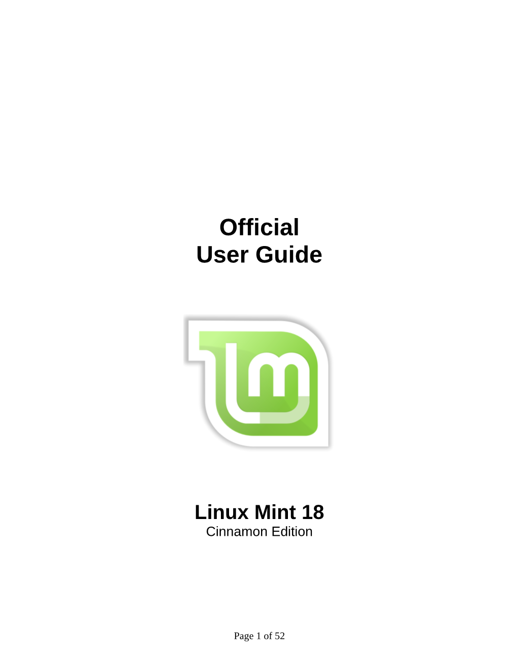 Official User's Guide