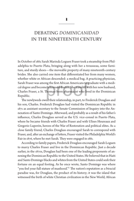 Debating Dominicanidad in the Nineteenth Century