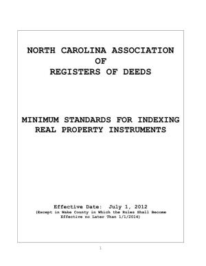 North Carolina Association of Registers of Deeds