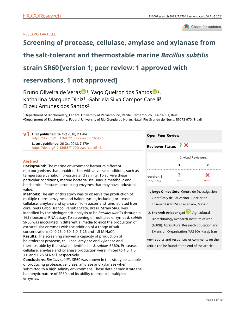 Screening of Protease, Cellulase, Amylase and Xylanase From