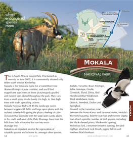 Mokala National Park Brochure