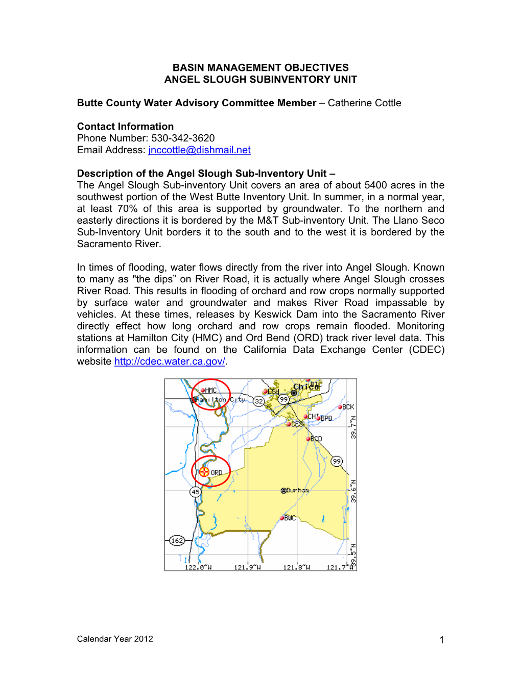 Angel Slough Subinventory Unit