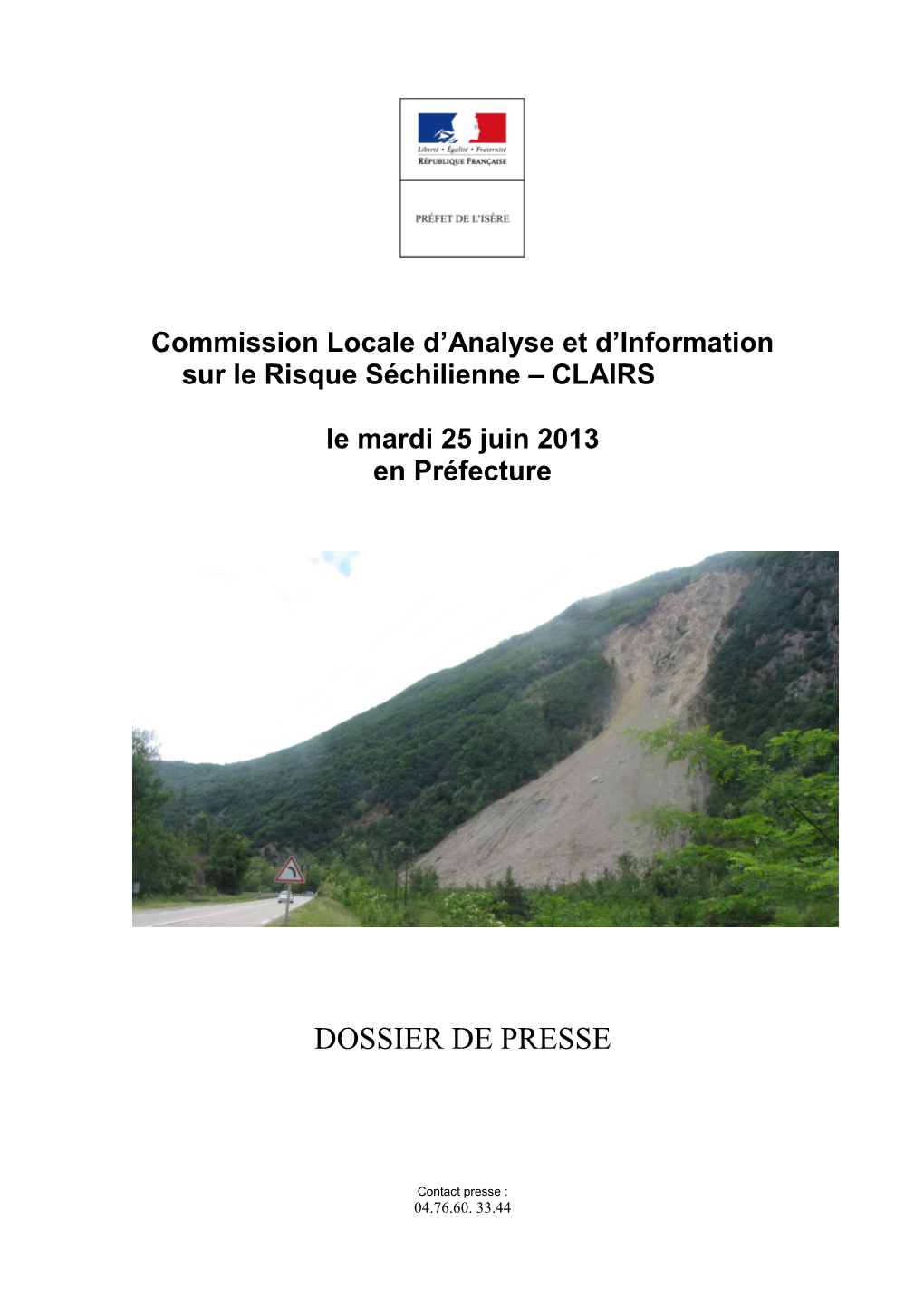 Dossier De Presse CLAIRS