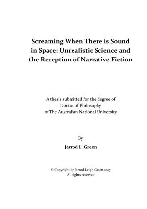 Unrealistic Science and the Reception of Narrative Fiction