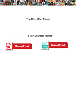 The Best Offer Movie