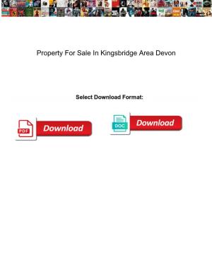 Property for Sale in Kingsbridge Area Devon