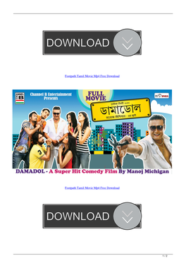 Footpath Tamil Movie Mp4 Free Download