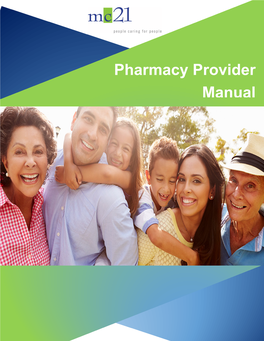 Pharmacy Provider Manual