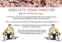 Saiki City: Sumo Wrestler