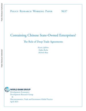 Containing Chinese State-Owned Enterprises?