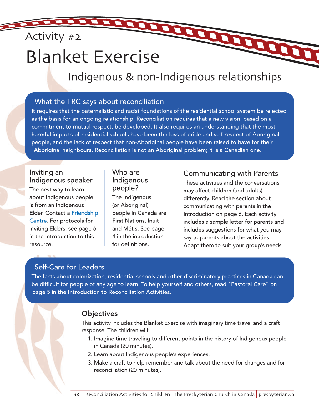 Blanket Exercise Indigenous & NonIndigenous Relationships