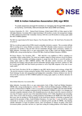 NSE & Indian Industries A