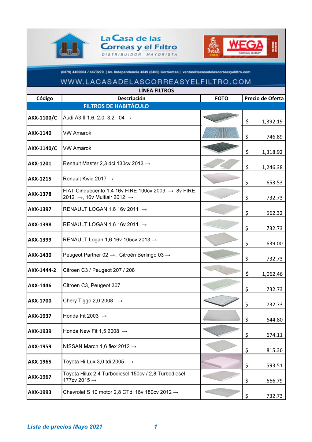 Oferta WEGA GENERAL Febrero 2021.Xlsx