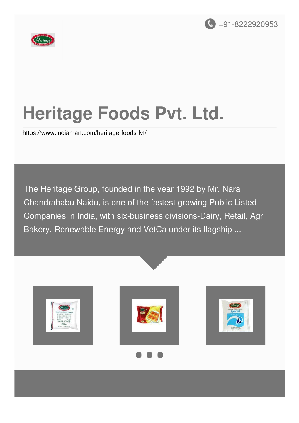 Heritage Foods Pvt. Ltd