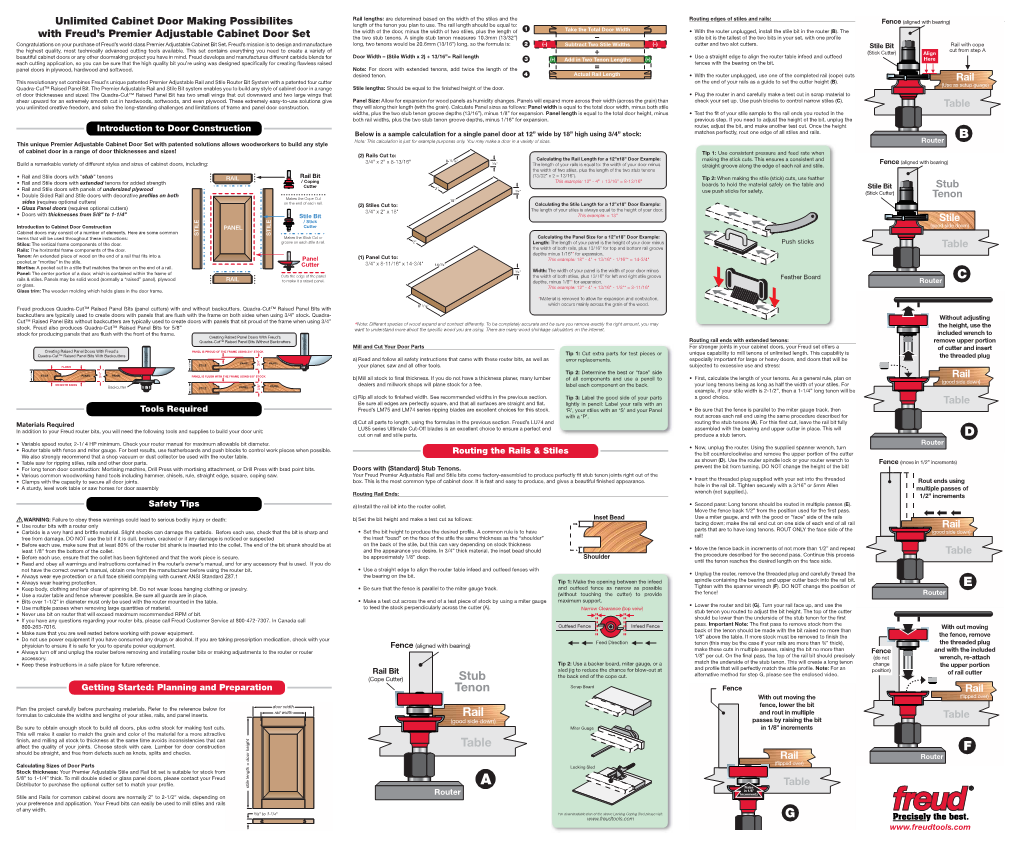 Premier Adjustable Rail and Stile Poster