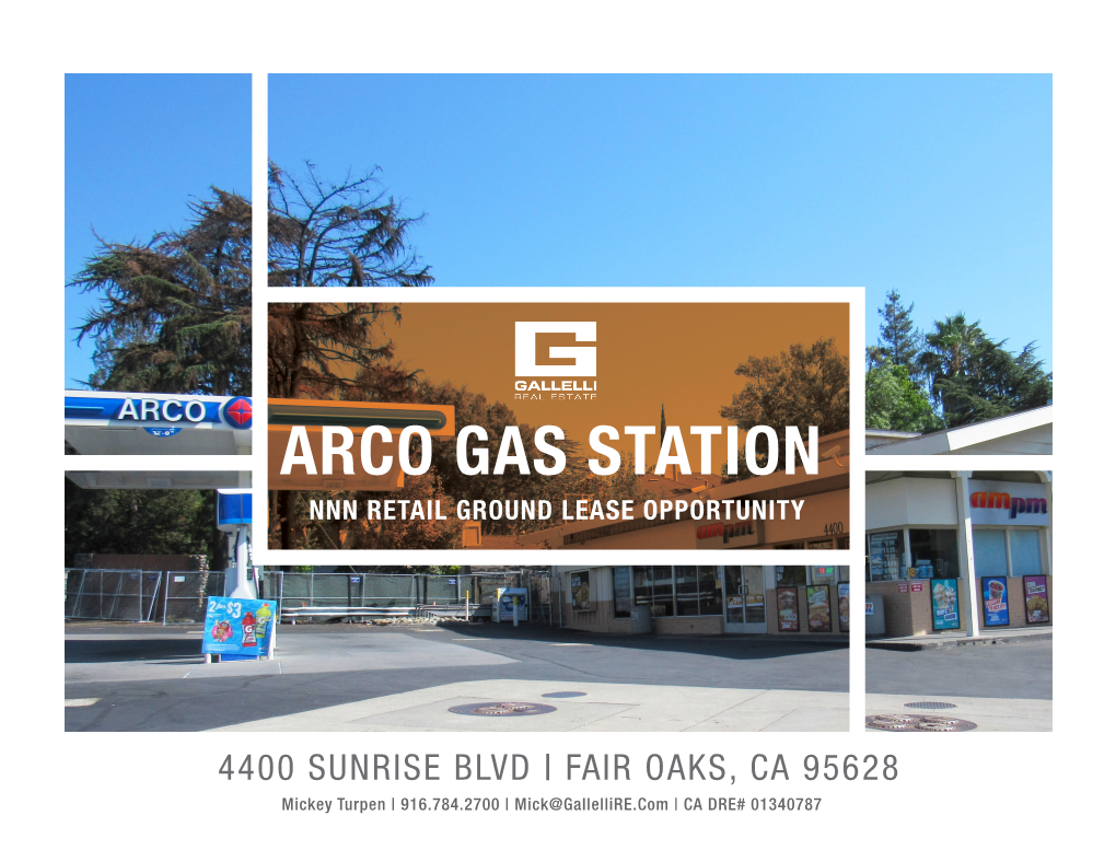 Arco Gas Station Nnn Retail Ground Lease Opportunity