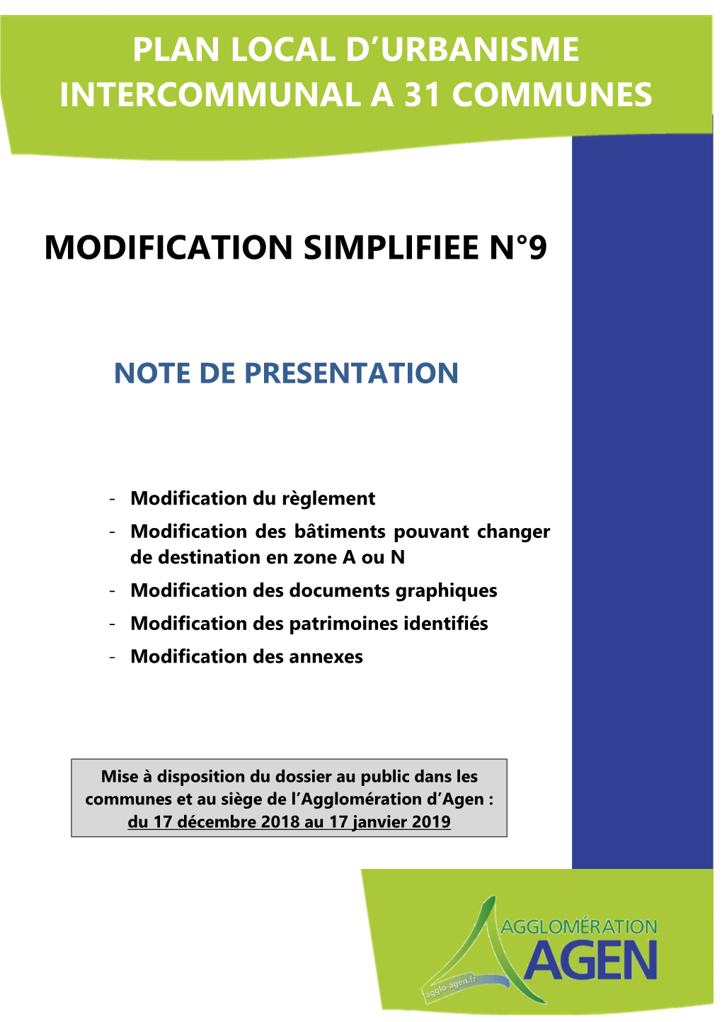 Plan Local D'urbanisme Intercommunal a 31