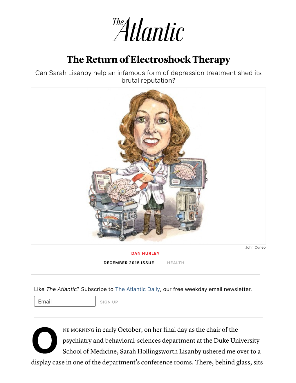 Electroconvulsive Therapy