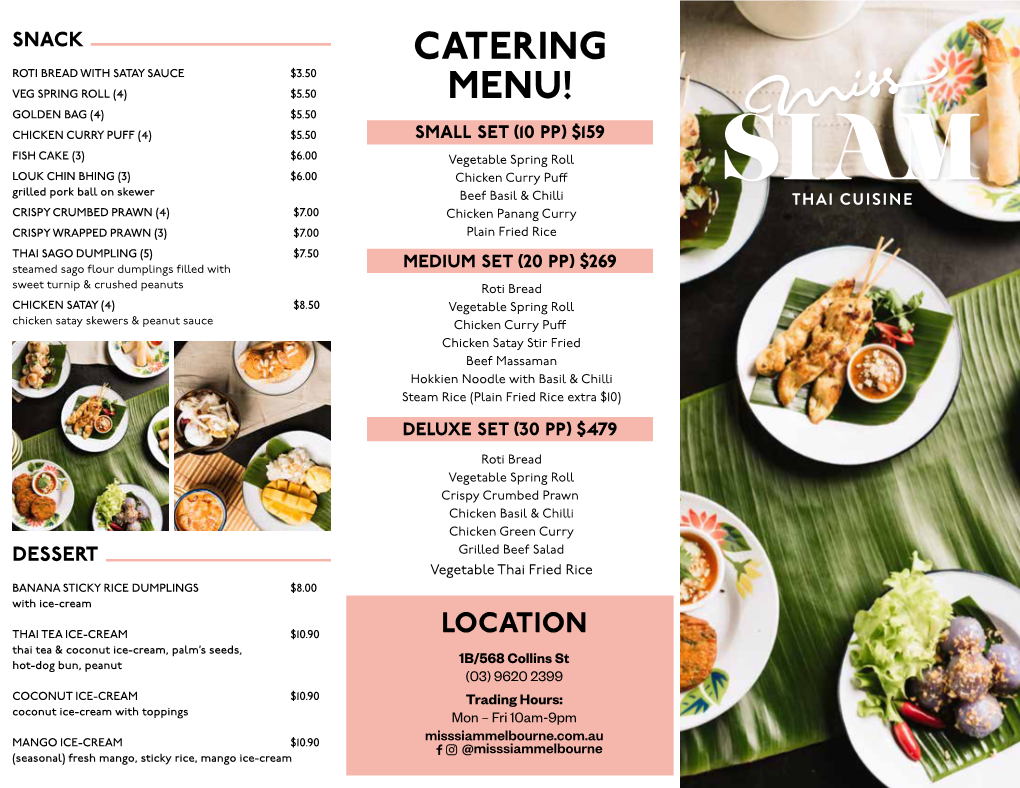 Catering Menu!