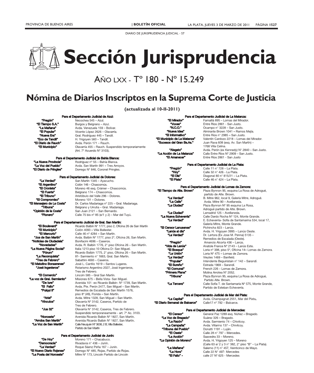 Sección Jurisprudencia