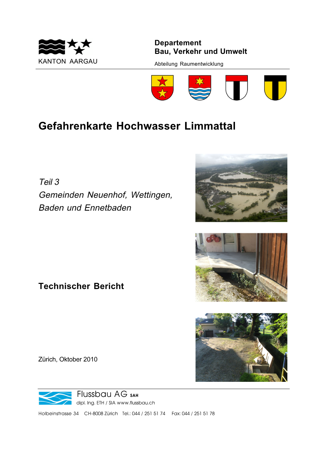 Gefahrenkarte Hochwasser Limmattal