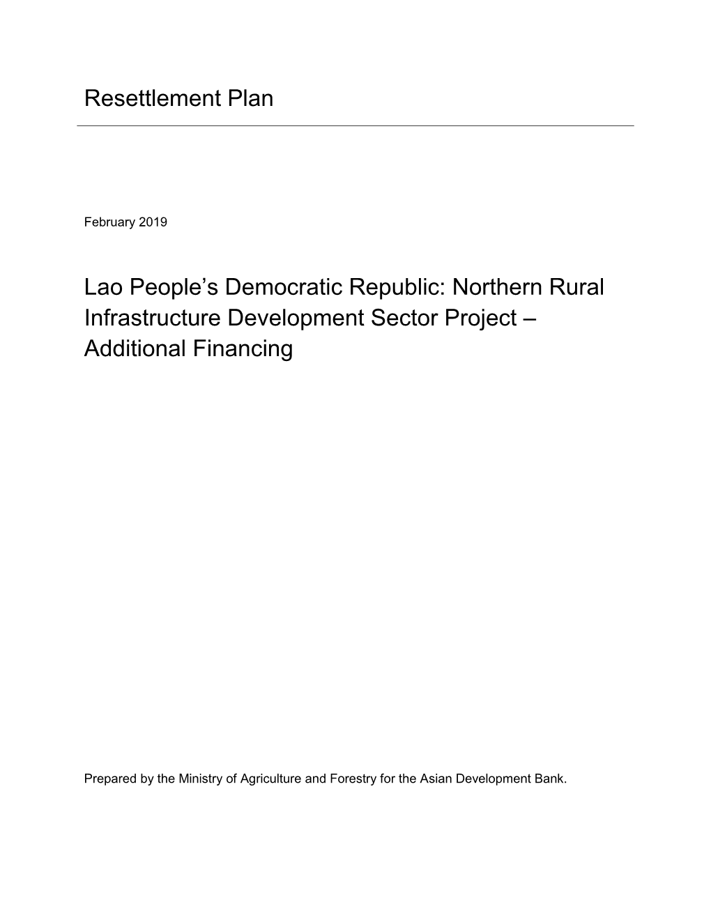 42203-025: Northern Rural Infrastructure Development Sector