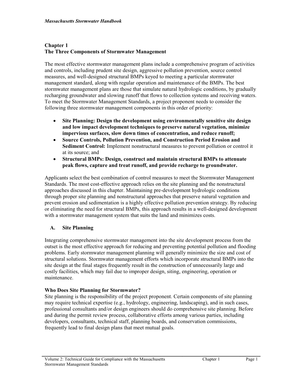 The Three Components of Stormwater Management