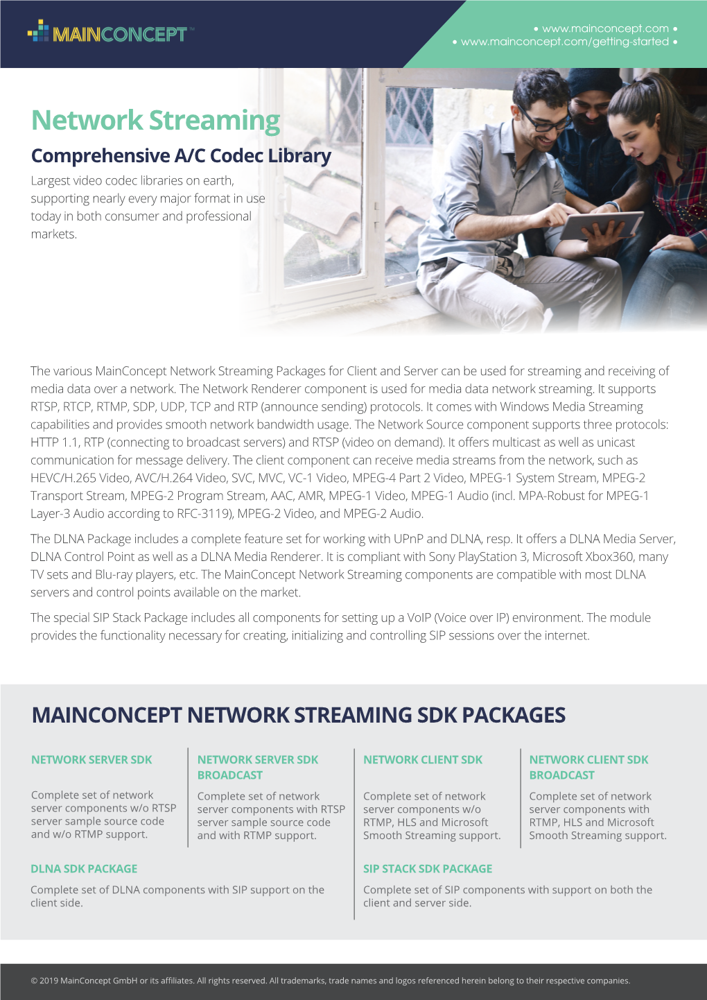 Network Streaming SDK Datasheet