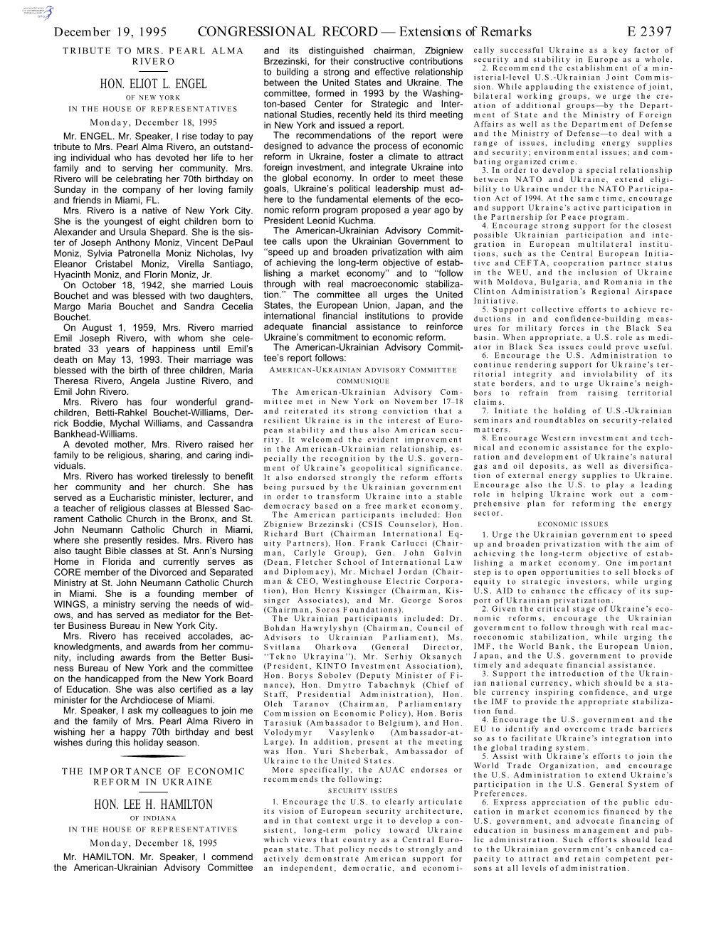 CONGRESSIONAL RECORD— Extensions of Remarks E 2397