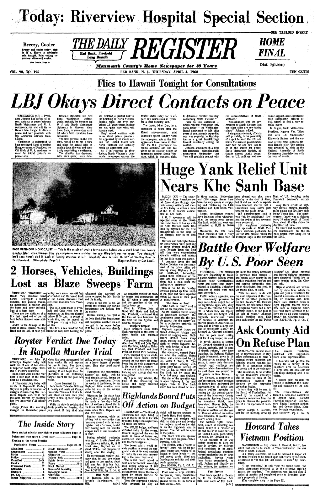 LBJ Okays Direct Contacts on Peace