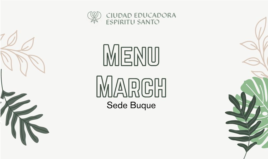 Menu Buque Marzo