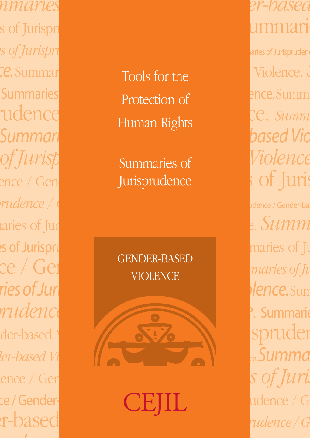 SUMMARIES of IURISPRUDENCE Gender-Based Violence