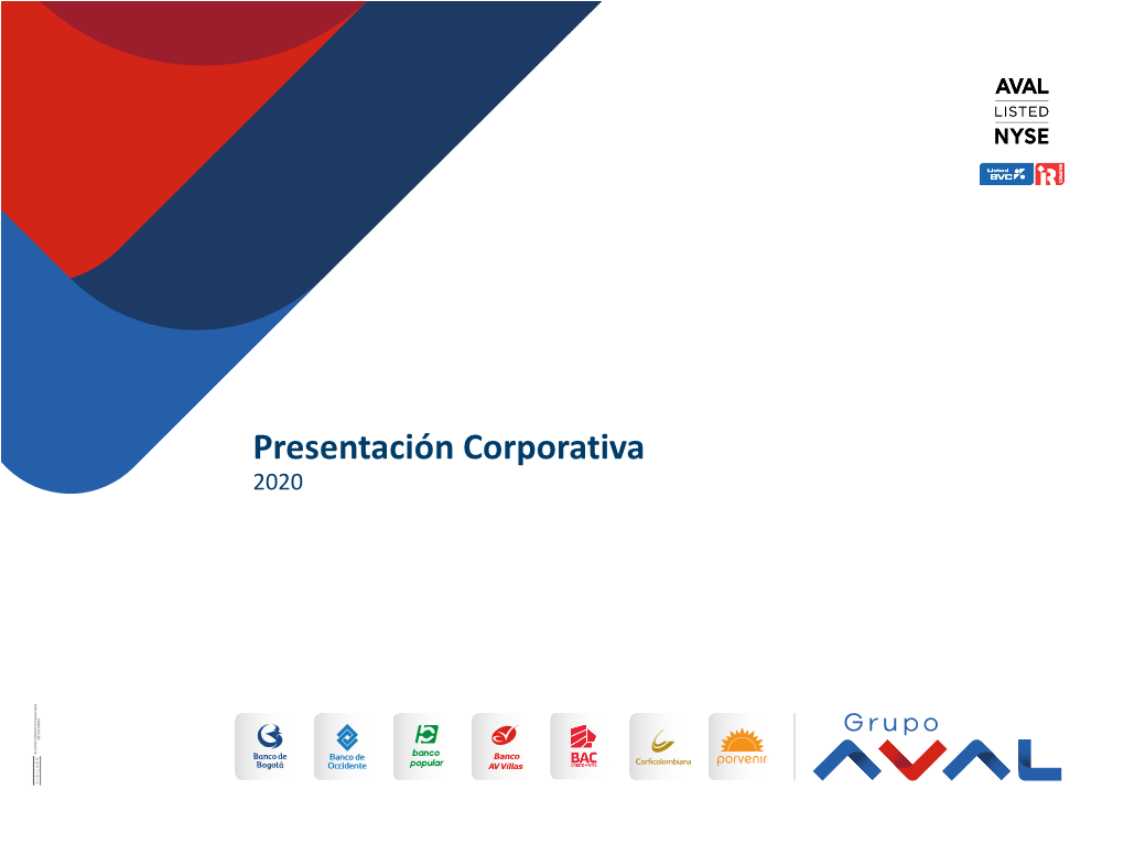 Presentación Corporativa 2020 Aviso Legal