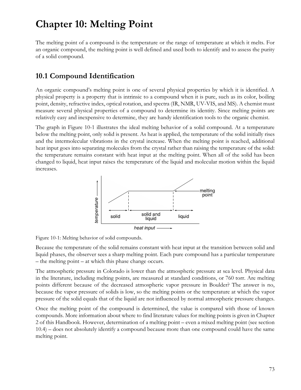 Chapter 10: Melting Point