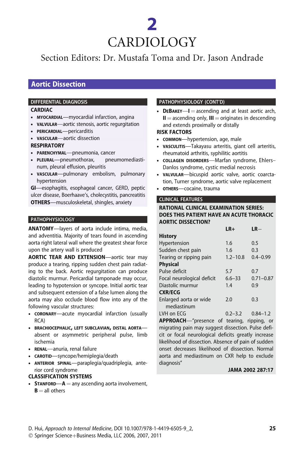 CARDIOLOGY Section Editors: Dr