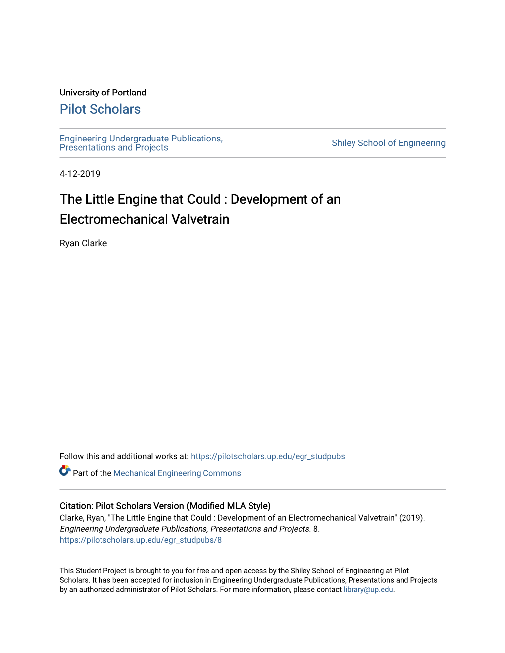 Development of an Electromechanical Valvetrain