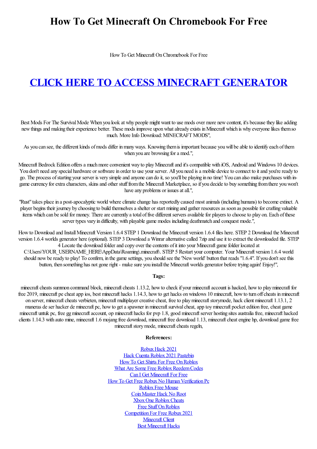 How to Get Minecraft on Chromebook for Free