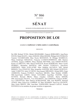 Proposition De Loi