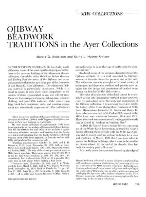Ojibway Beadwork Traditions in the Ayer Collections / Marcia G. Anderson and Kathy L. Hussey-Arntson