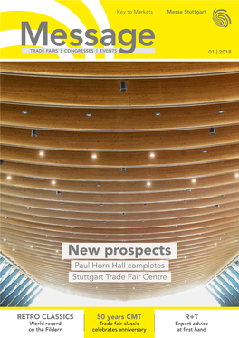 New Prospects Paul Horn Hall Completes Stuttgart Trade Fair Centre