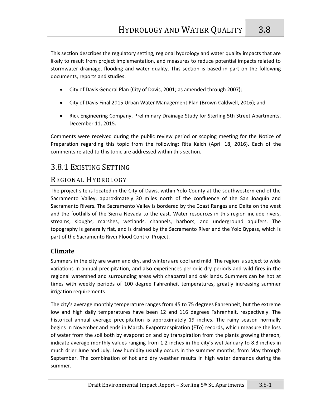 Hydrology and Water Quality 3.8