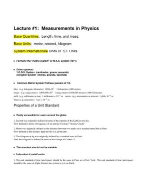 1. Measurements in Physics.Nb