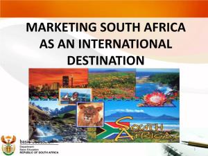 Marketing South Africa As an International Destination