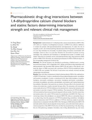 Pharmacokinetic Drug–Drug Interactions